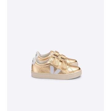 Gold Kids' Veja ESPLAR CHROMEFREE Shoes | AU 725HAP